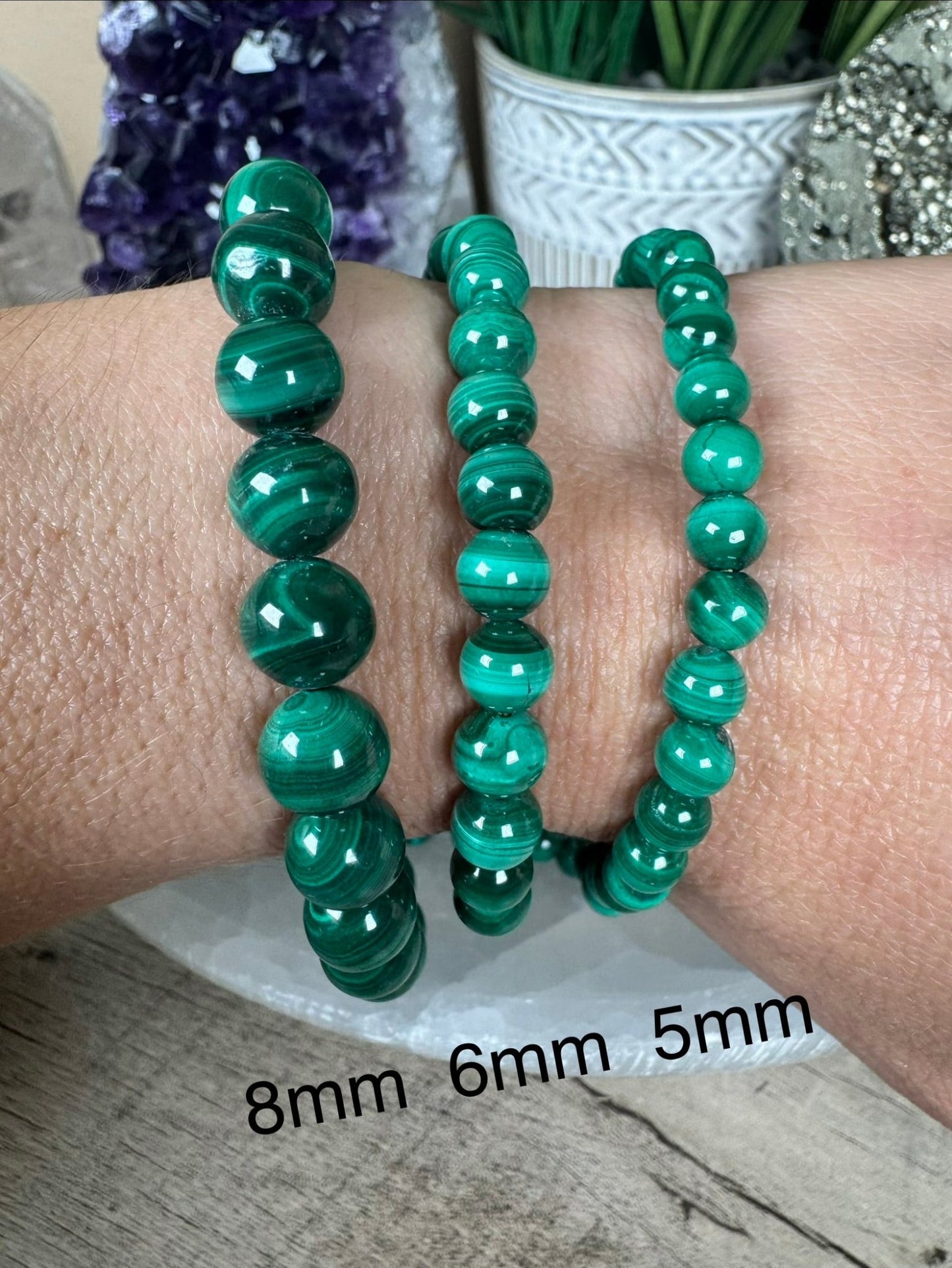 Malachite Bracelet - Purple Door Alchemy