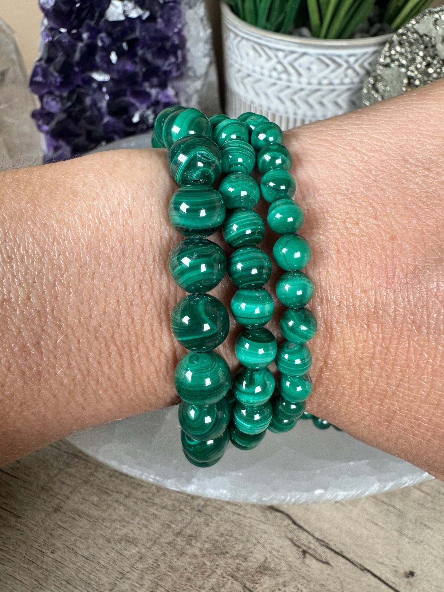 Malachite Bracelet - Purple Door Alchemy