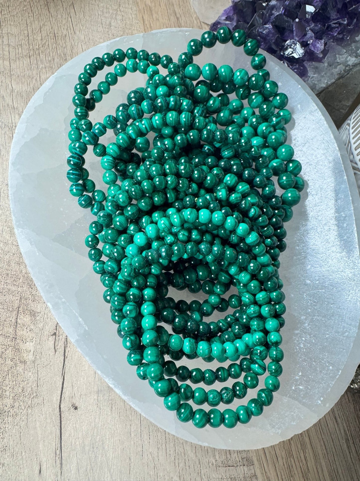 Malachite Bracelet - Purple Door Alchemy