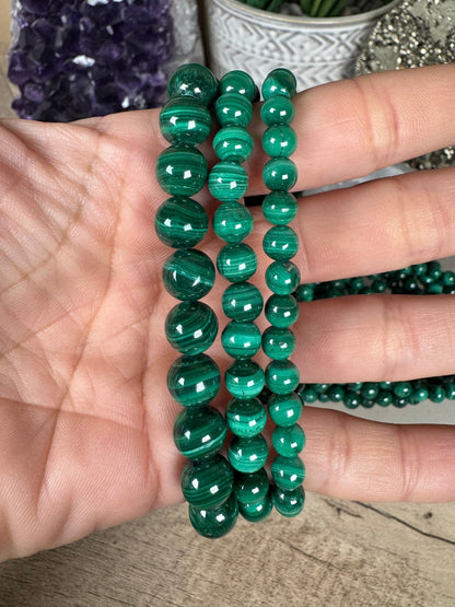 Malachite Bracelet - Purple Door Alchemy