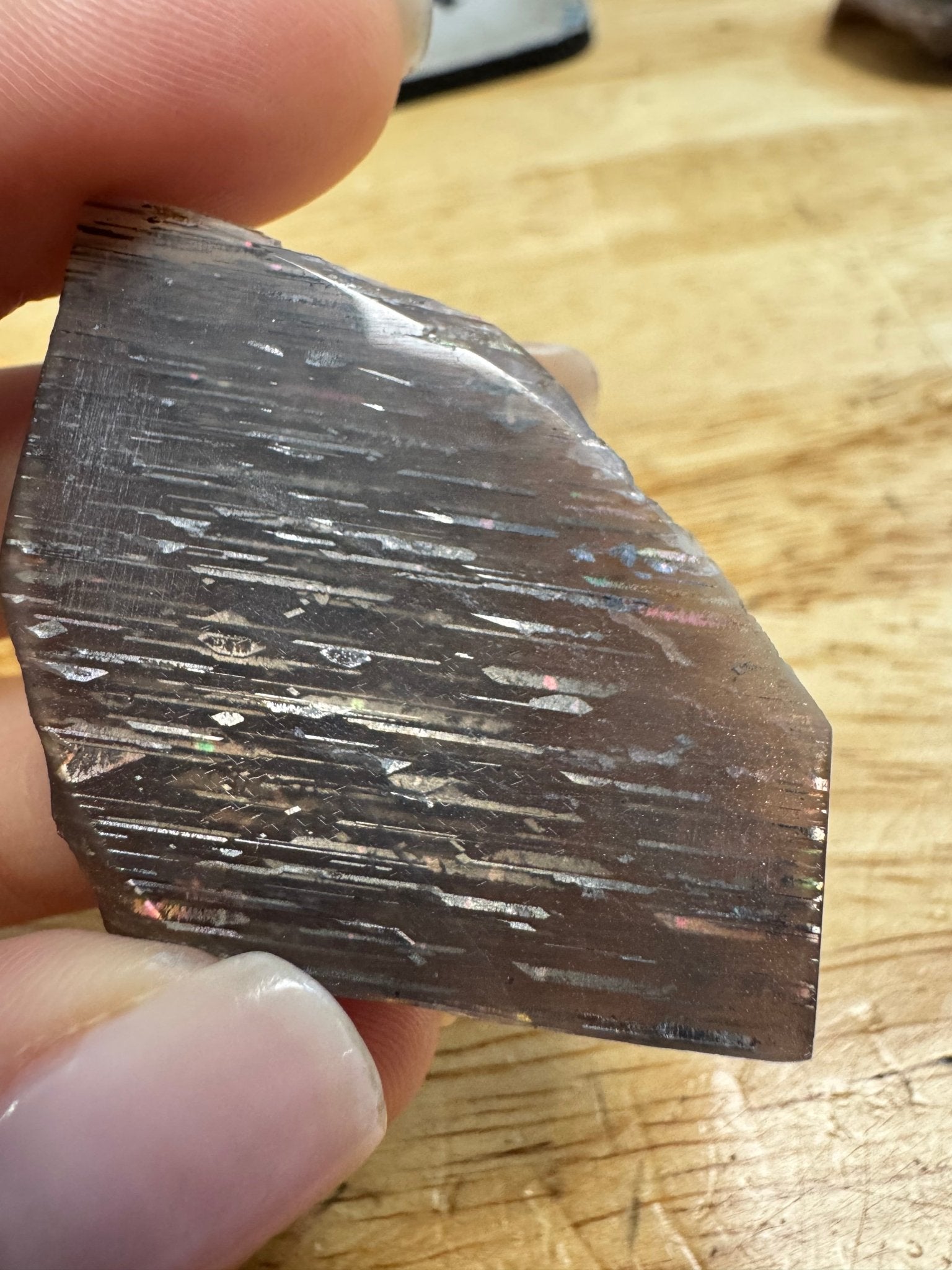 Meteor Shower Moonstone Slab 20g - Purple Door Alchemy