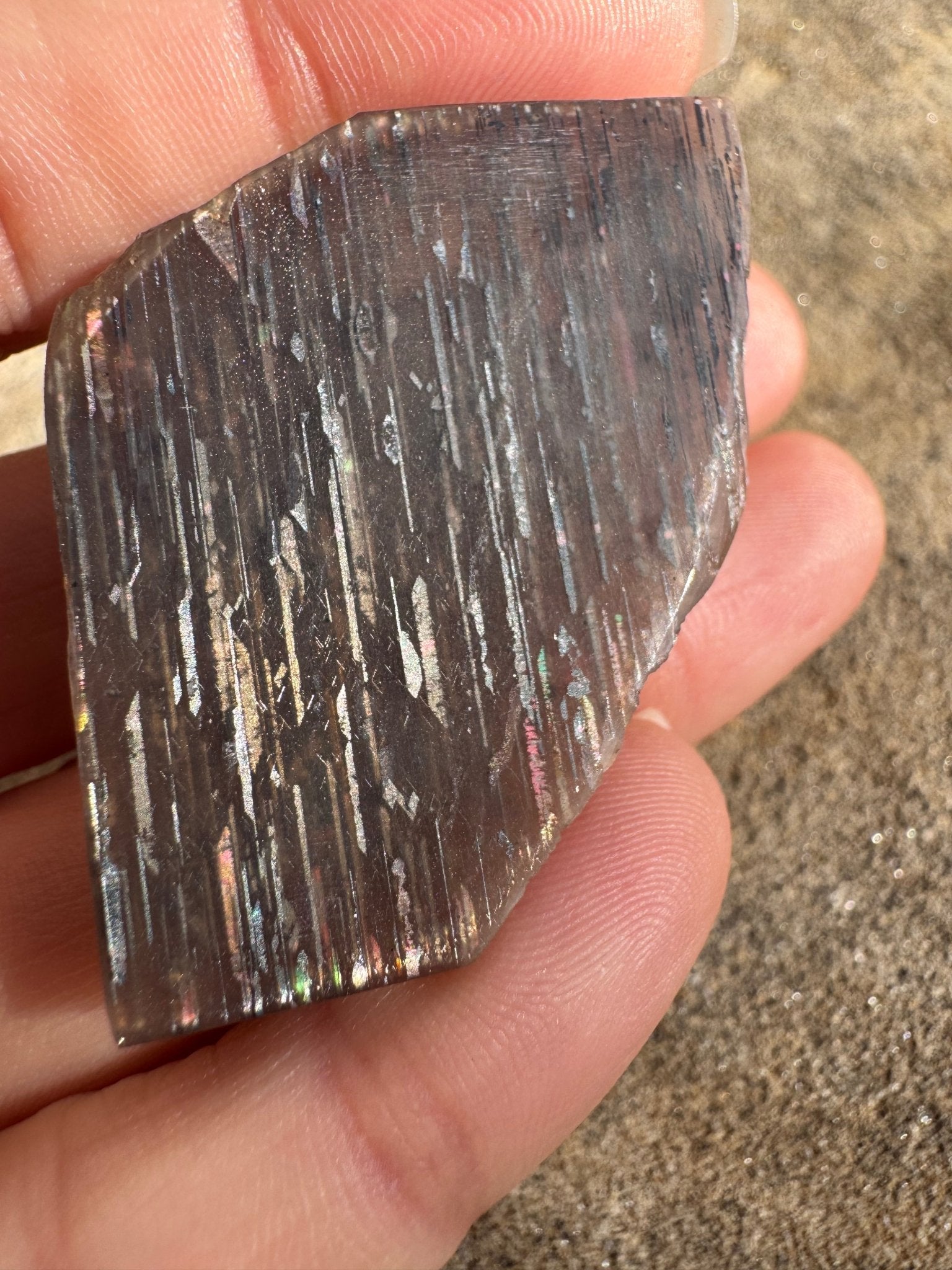 Meteor Shower Moonstone Slab 20g - Purple Door Alchemy