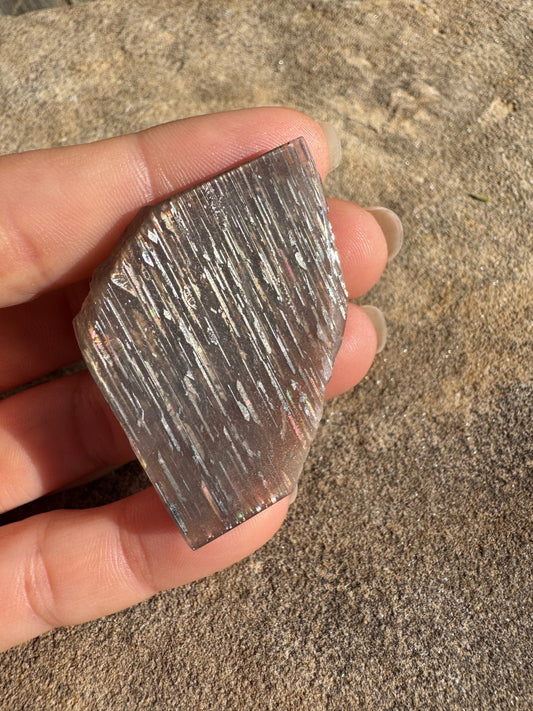 Meteor Shower Moonstone Slab 20g - Purple Door Alchemy