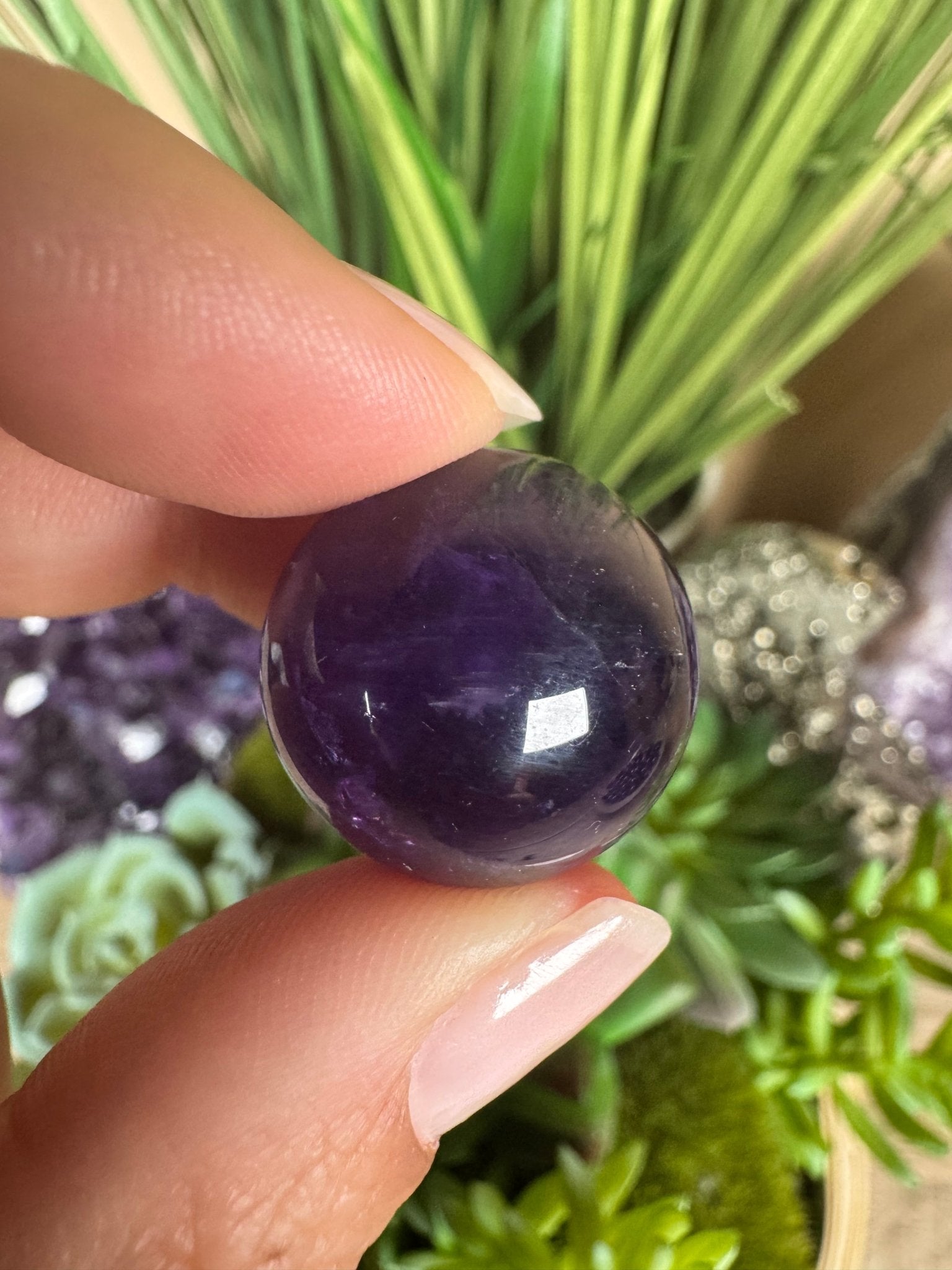Mini Amethyst Spheres - Purple Door Alchemy