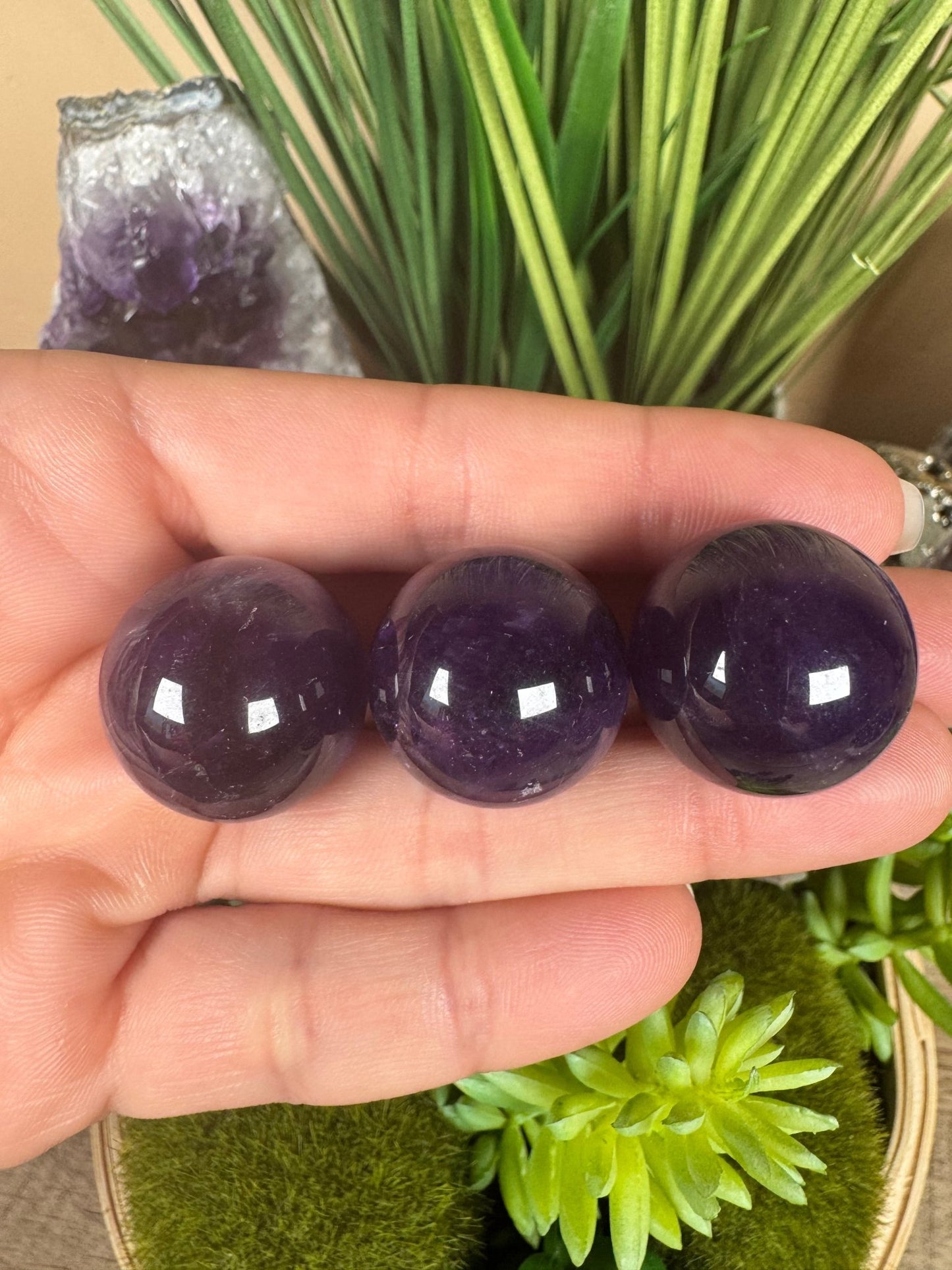 Mini Amethyst Spheres - Purple Door Alchemy