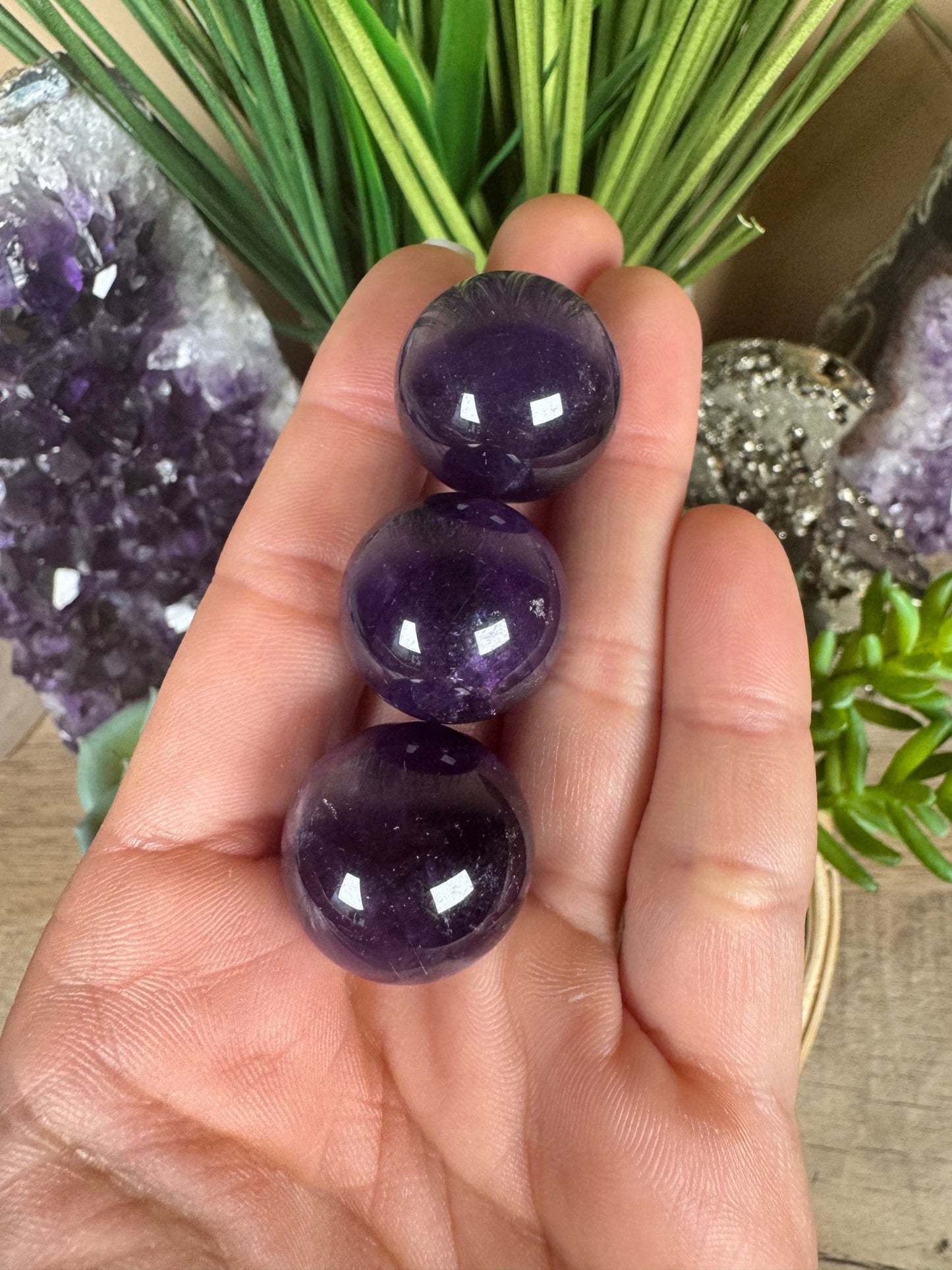 Mini Amethyst Spheres - Purple Door Alchemy