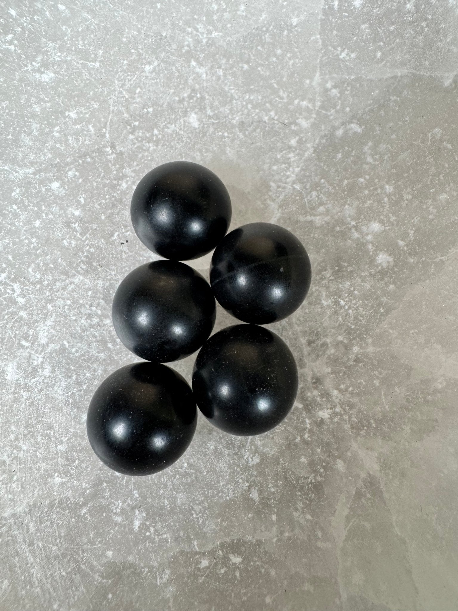 Mini Black Jade Sphere - Purple Door Alchemy