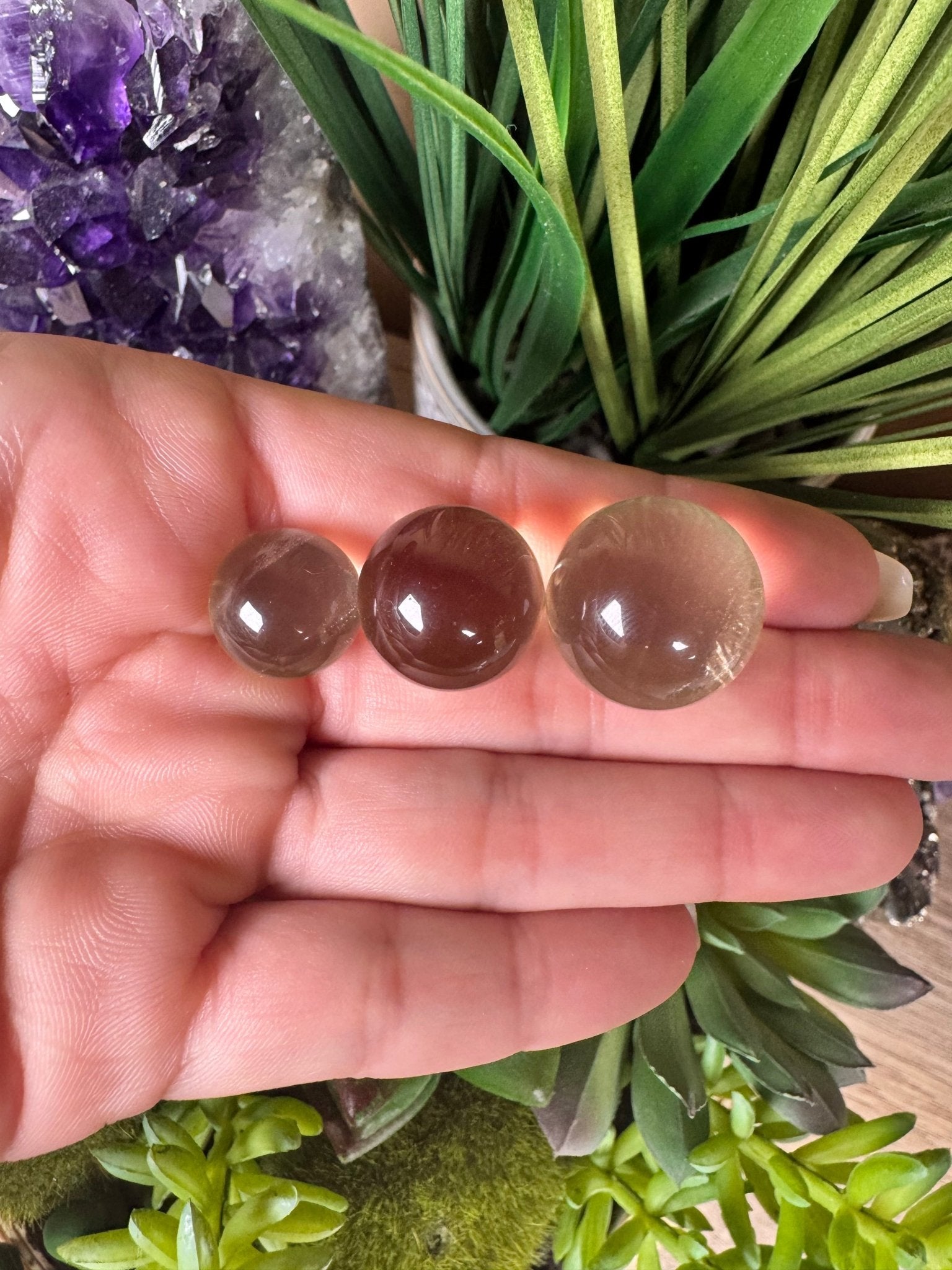 Mini Citrine Sphere - Purple Door Alchemy
