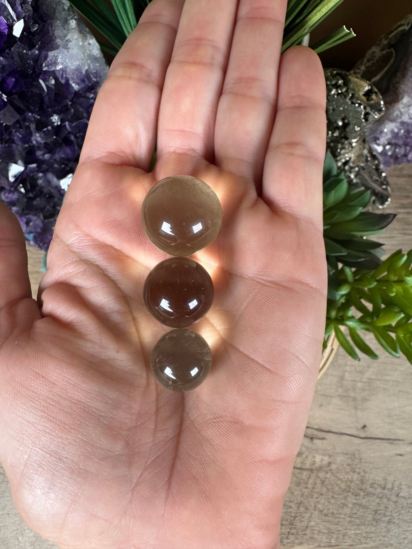 Mini Citrine Sphere - Purple Door Alchemy