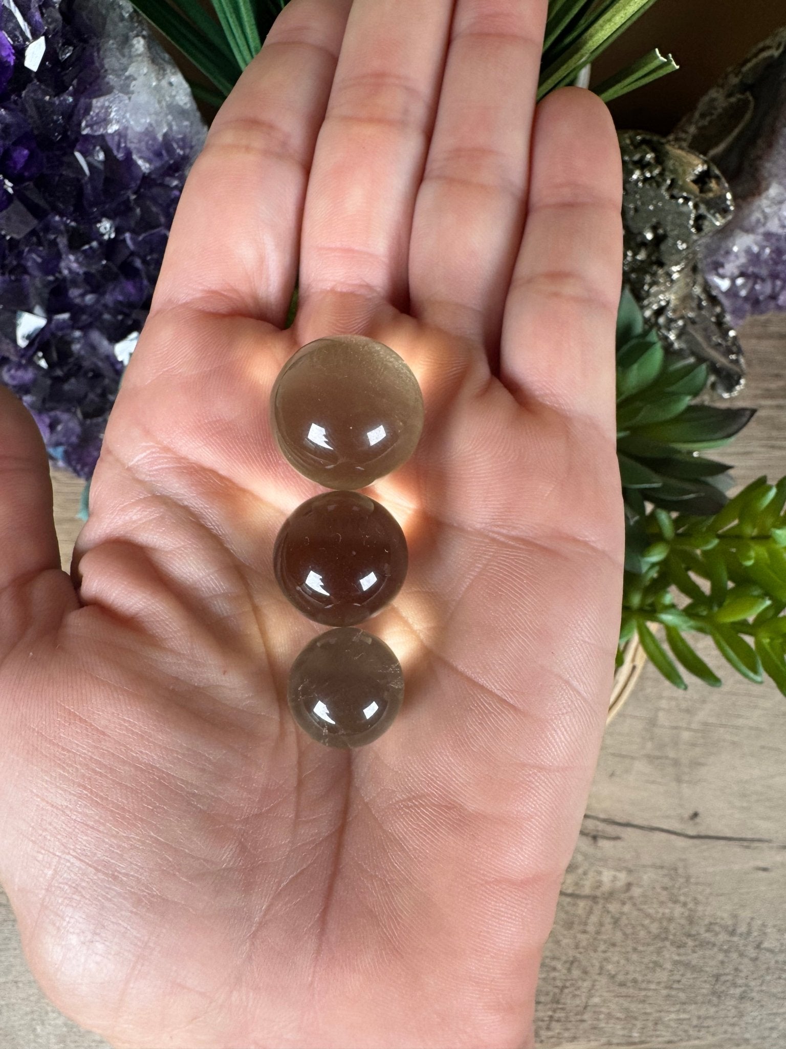 Mini Citrine Sphere - Purple Door Alchemy