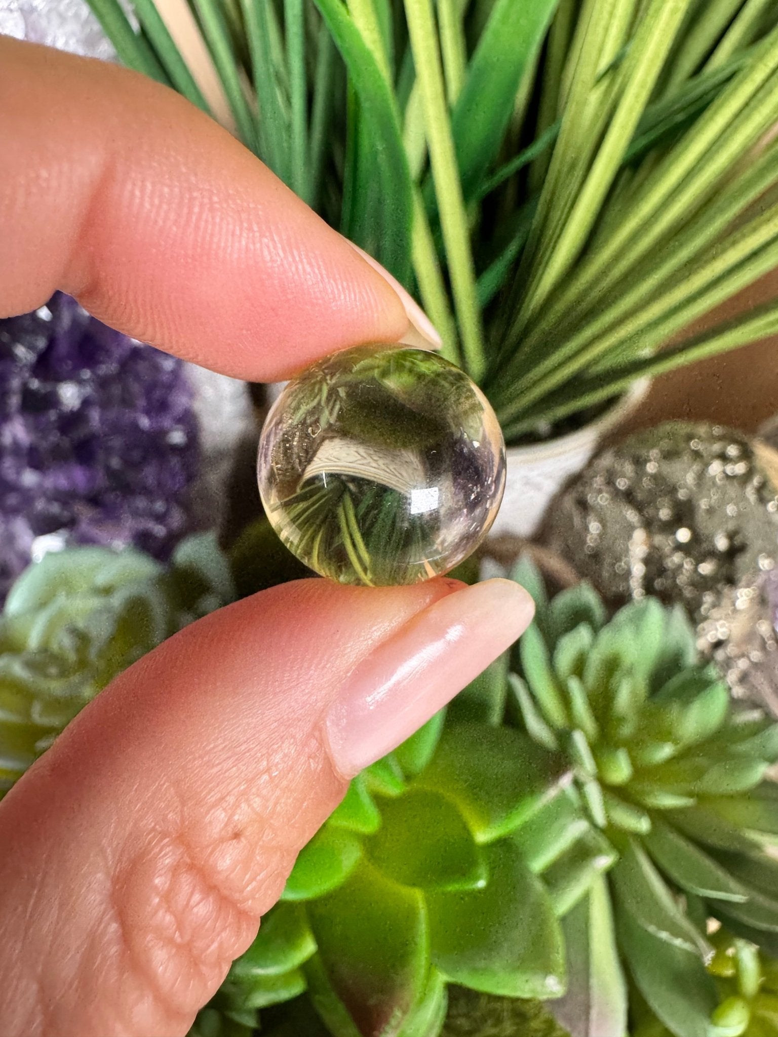 Mini Citrine Sphere - Purple Door Alchemy