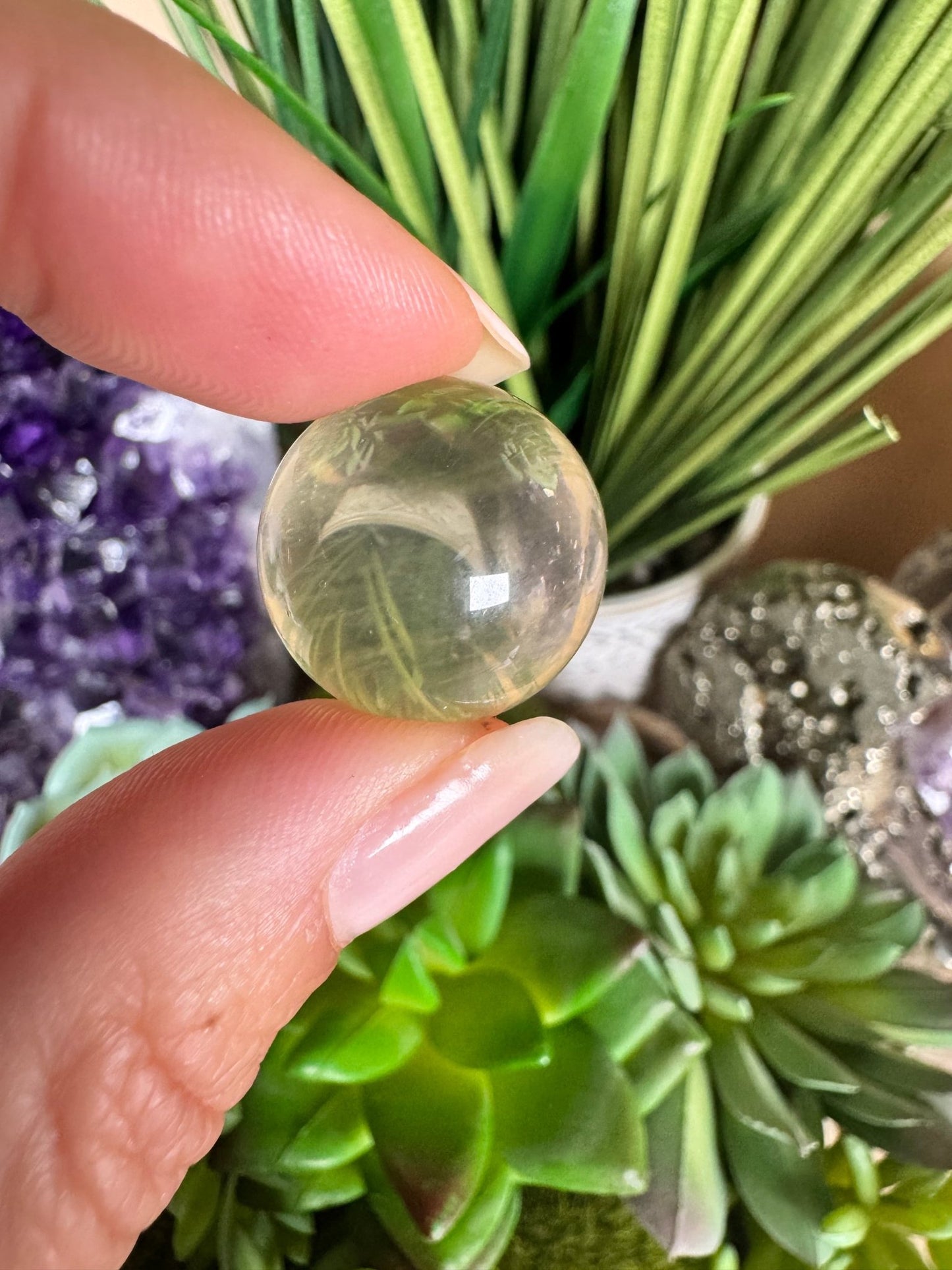 Mini Citrine Sphere - Purple Door Alchemy