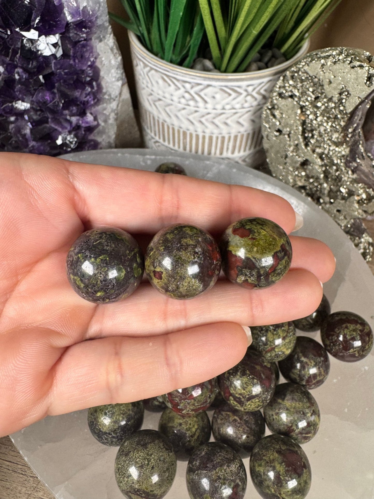 Mini Dragon Blood Stone Sphere - Purple Door Alchemy