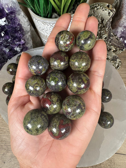 Mini Dragon Blood Stone Sphere - Purple Door Alchemy