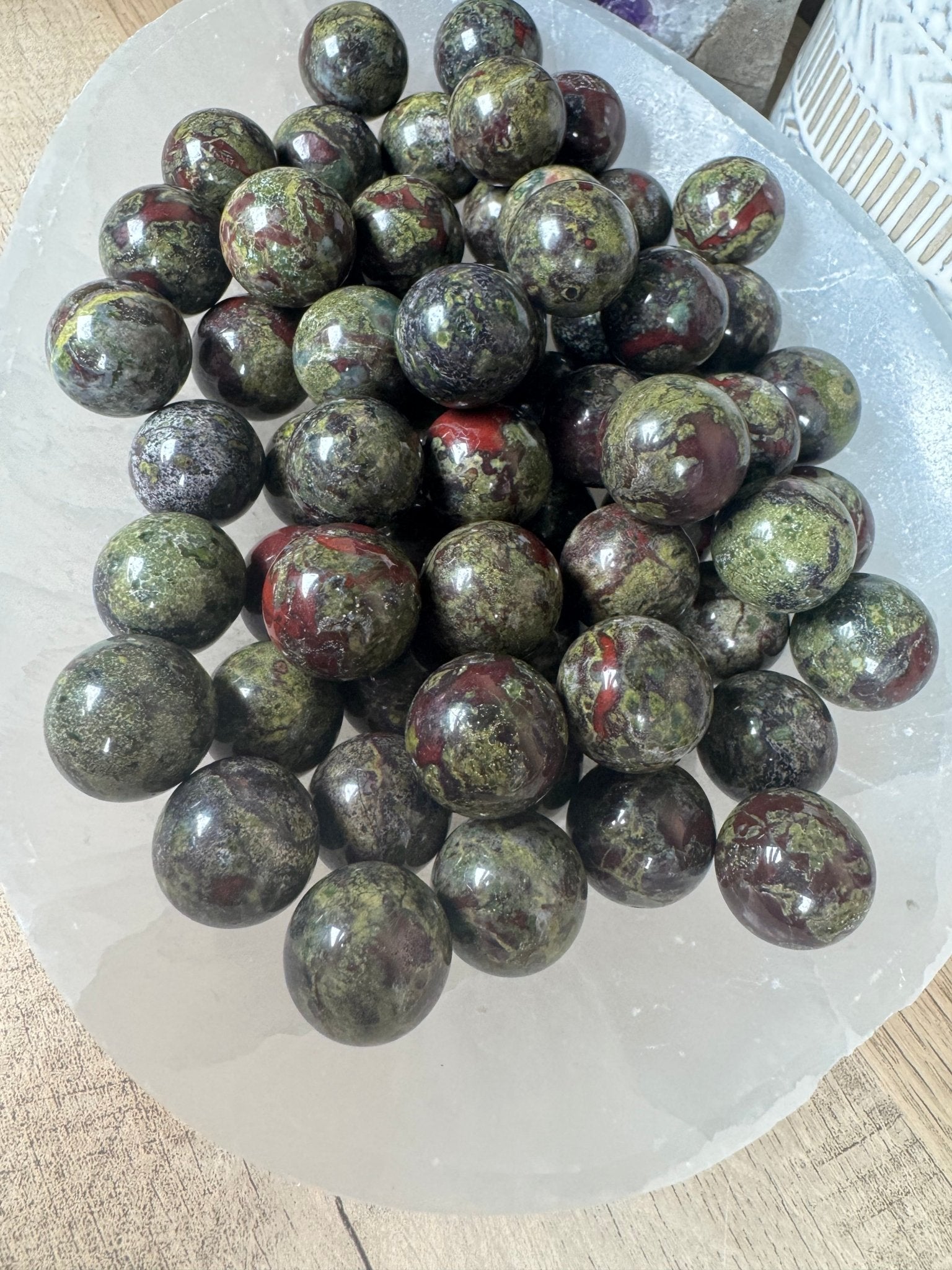 Mini Dragon Blood Stone Sphere - Purple Door Alchemy