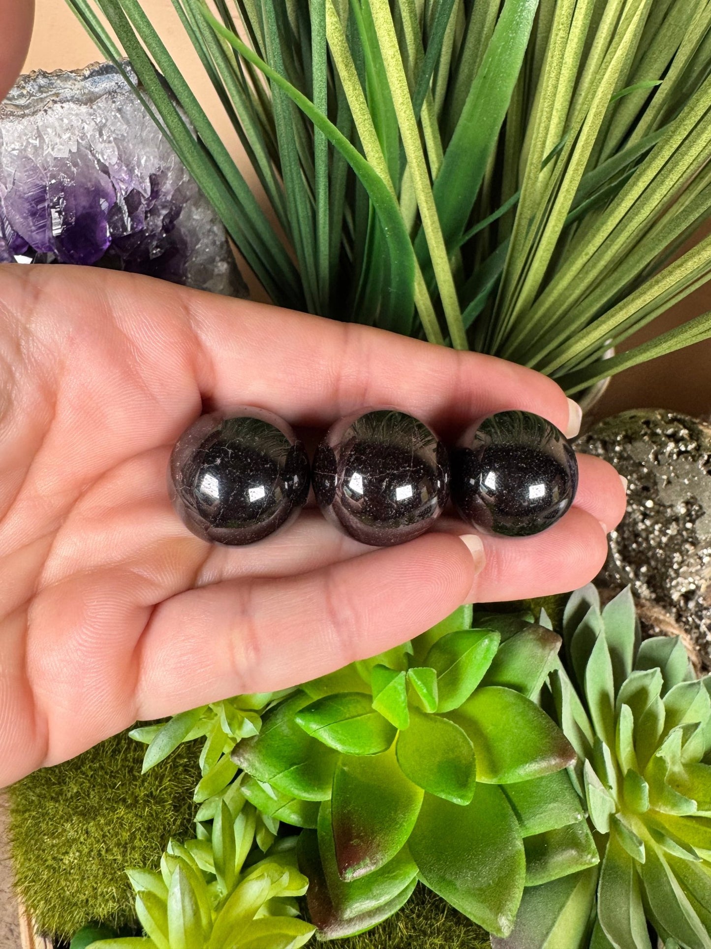 Mini Garnet Sphere - Purple Door Alchemy