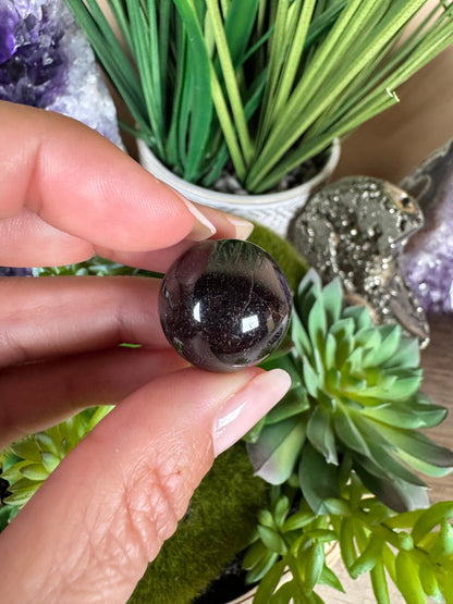 Mini Garnet Sphere - Purple Door Alchemy