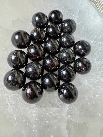 Mini Garnet Sphere - Purple Door Alchemy