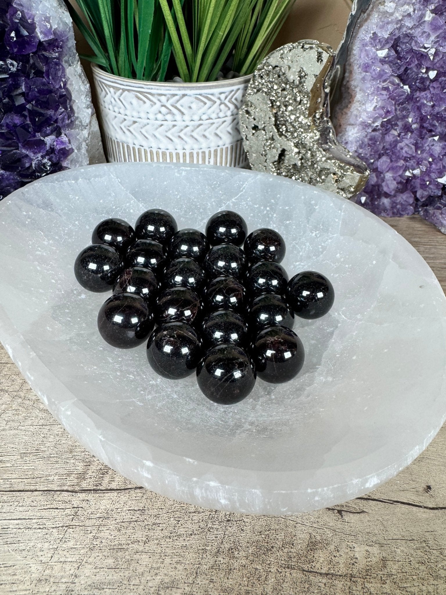 Mini Garnet Sphere - Purple Door Alchemy