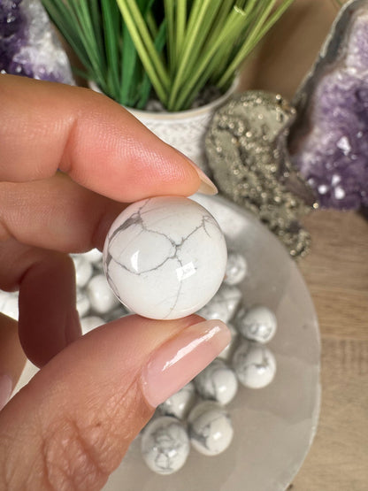 Mini Howlite Sphere - Purple Door Alchemy