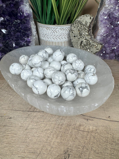 Mini Howlite Sphere - Purple Door Alchemy