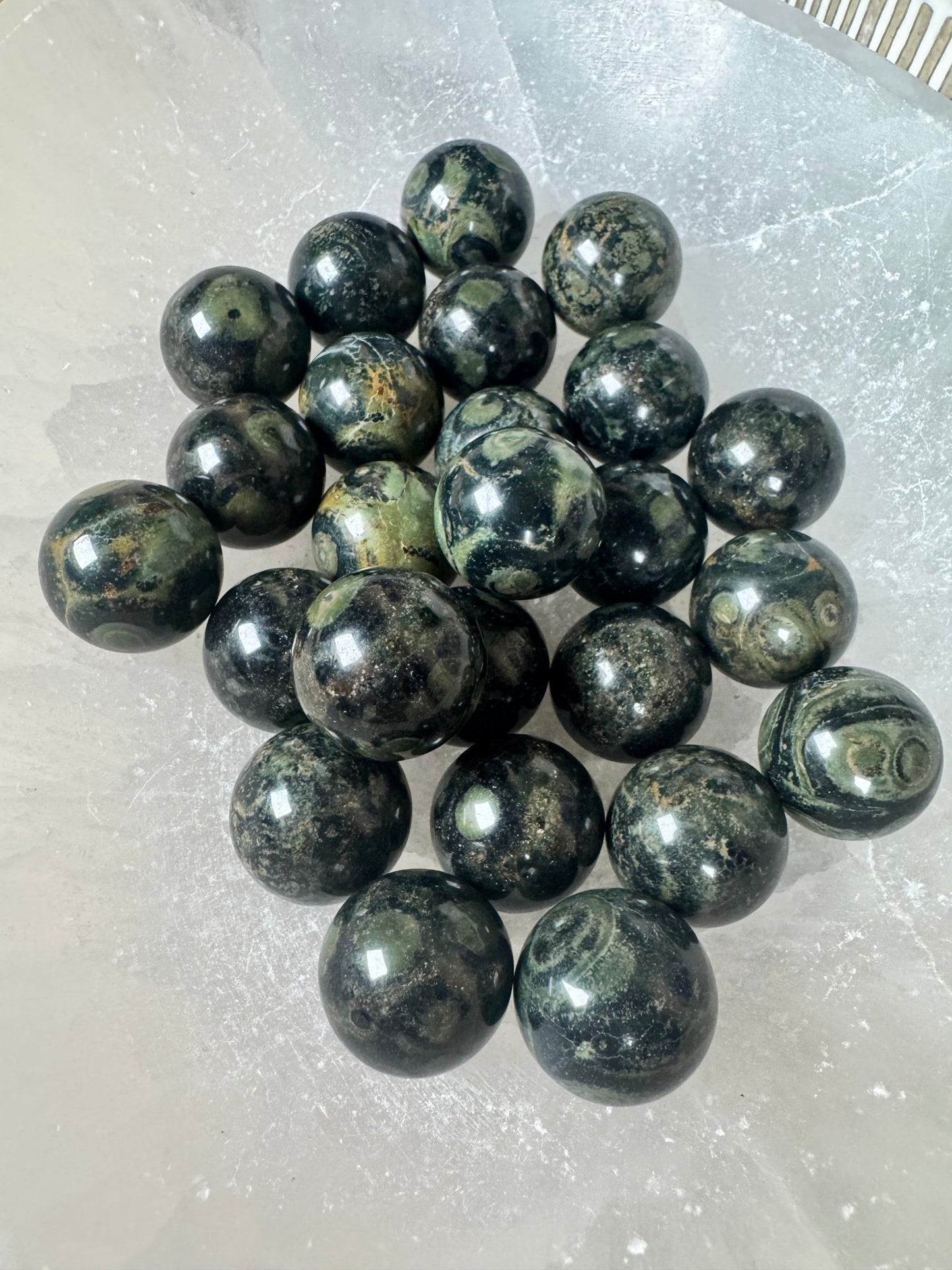 Mini Kambaba Jasper Sphere - Purple Door Alchemy