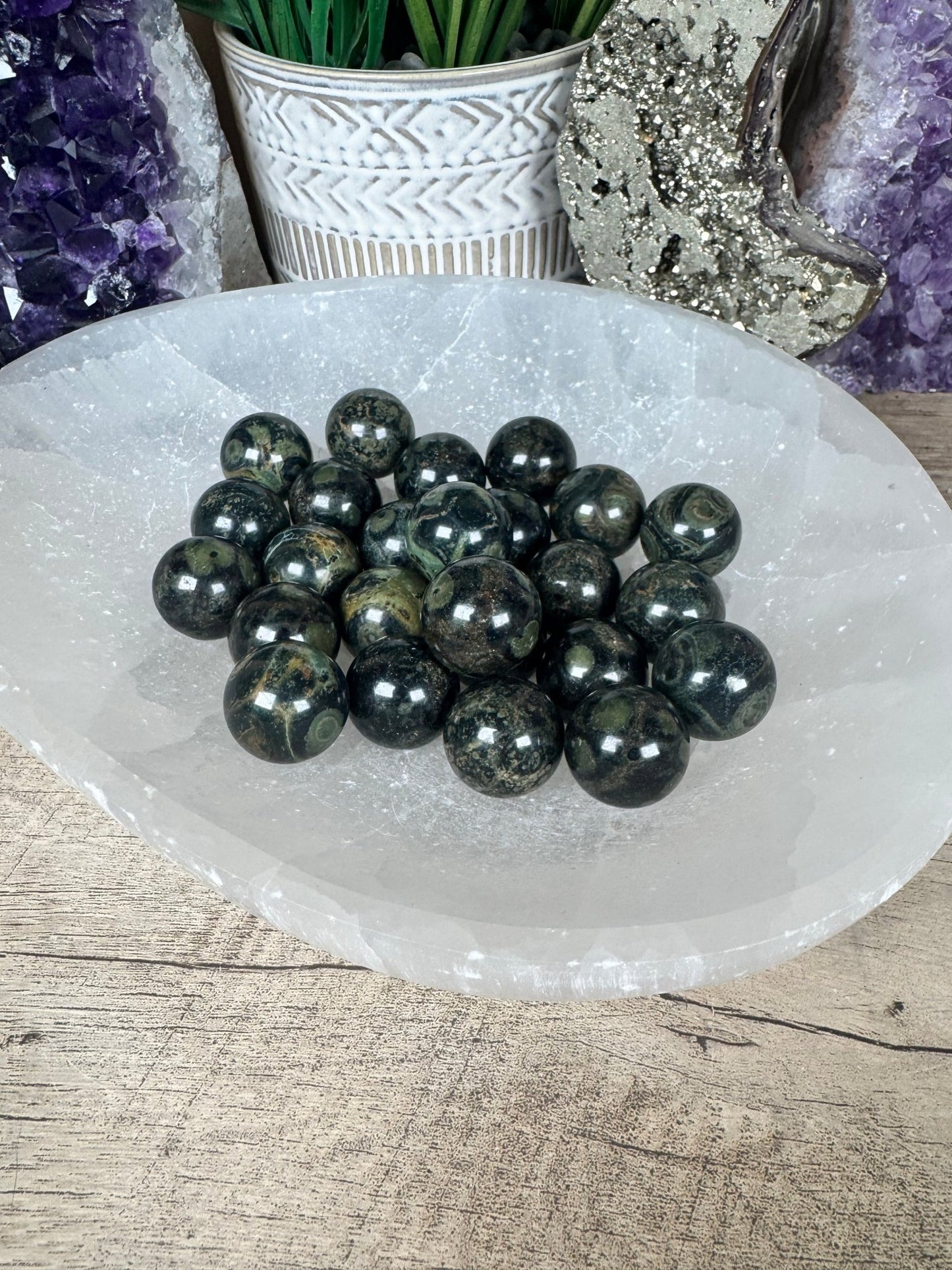 Mini Kambaba Jasper Sphere - Purple Door Alchemy