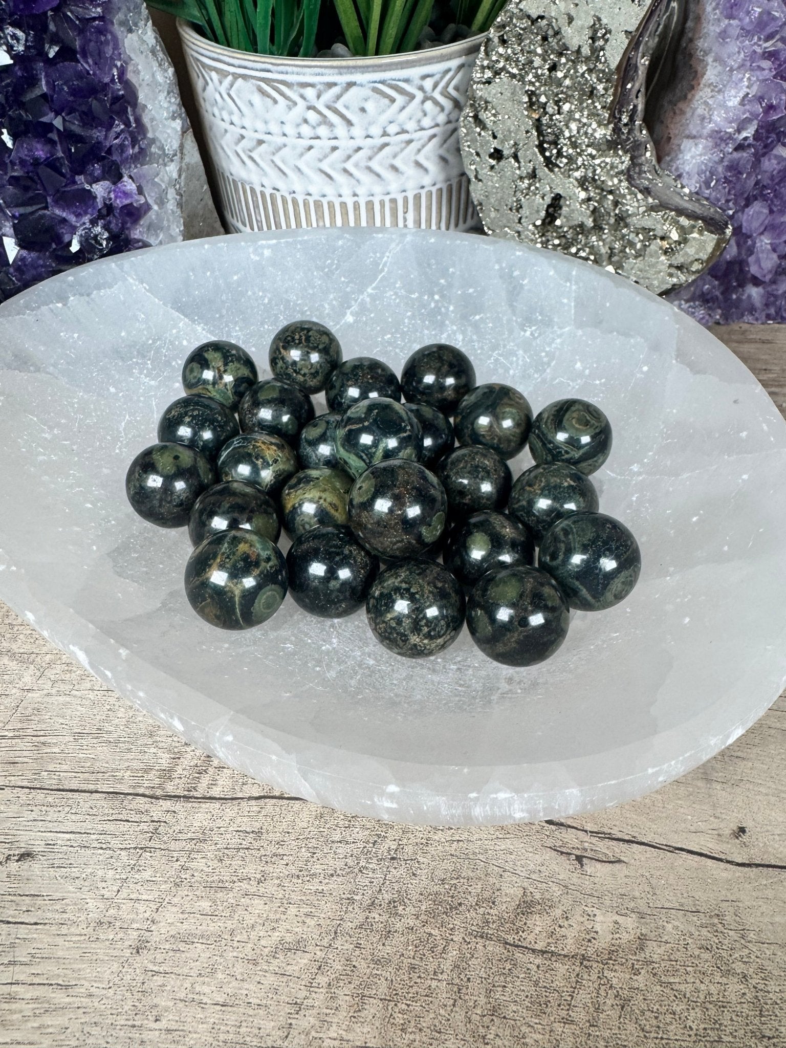 Mini Kambaba Jasper Sphere - Purple Door Alchemy