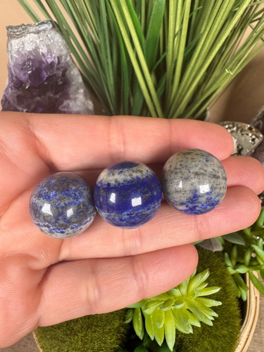Mini Lapis Lazuli Spheres - Purple Door Alchemy