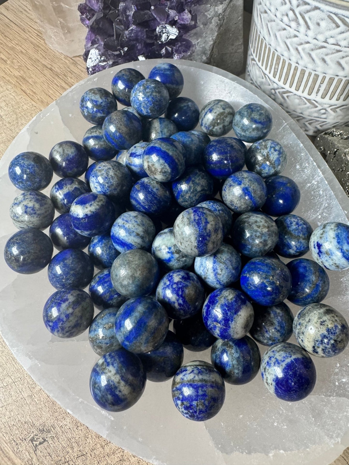 Mini Lapis Lazuli Spheres - Purple Door Alchemy