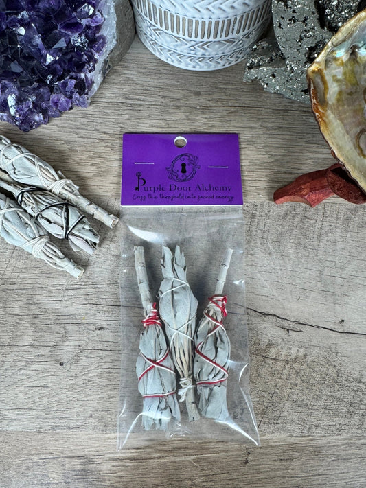Mini Ritual Torches - Pack of 3 - Purple Door Alchemy
