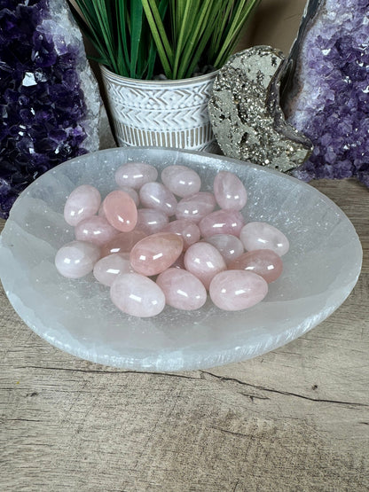 Mini Rose Quartz Egg - Purple Door Alchemy