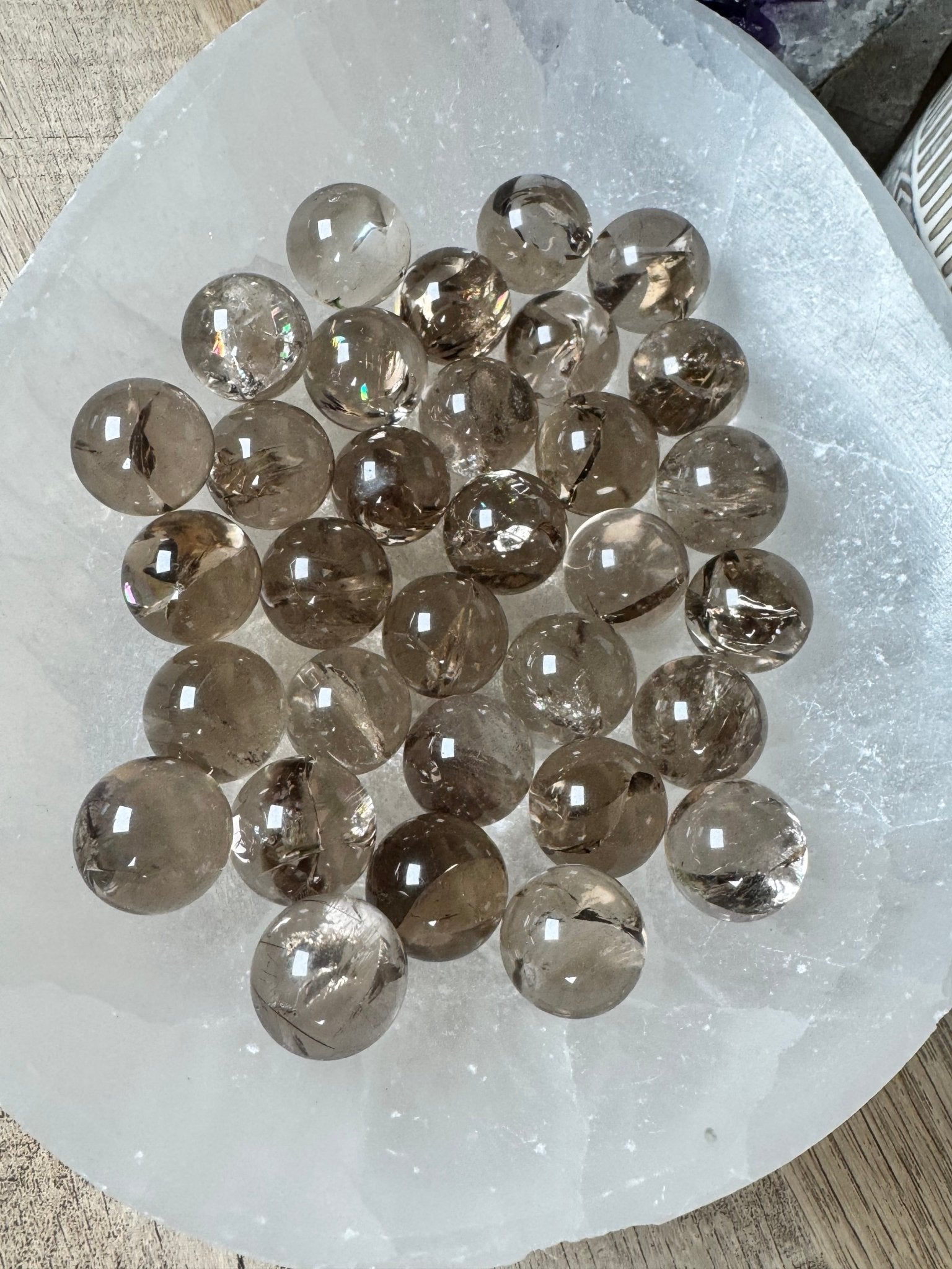 Mini Smoky Quartz Sphere - Purple Door Alchemy