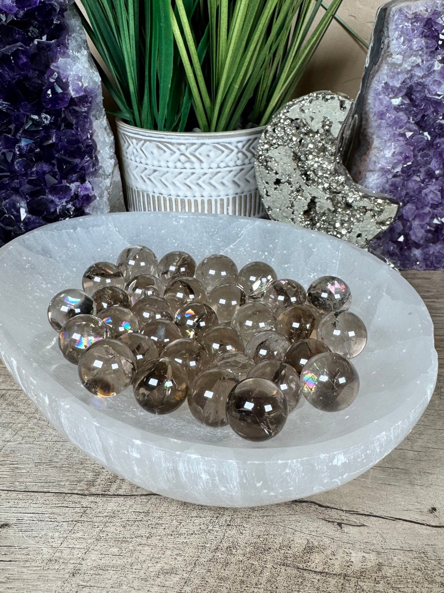 Mini Smoky Quartz Sphere - Purple Door Alchemy