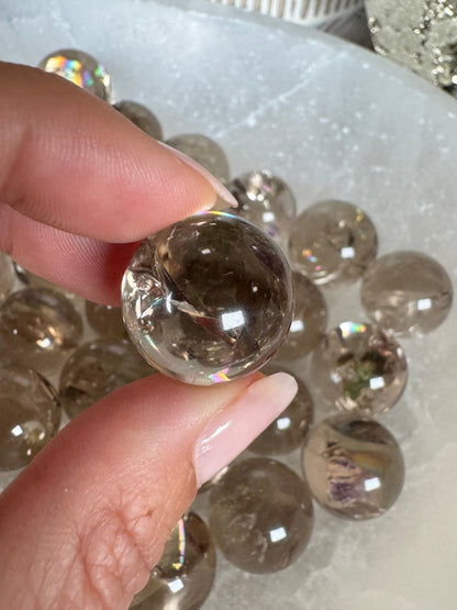 Mini Smoky Quartz Sphere - Purple Door Alchemy