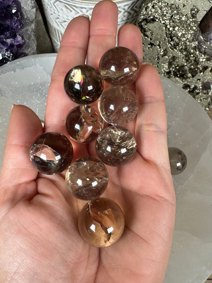 Mini Smoky Quartz Sphere - Purple Door Alchemy