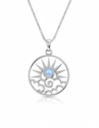 Moonstone Sunrise Necklace - Purple Door Alchemy