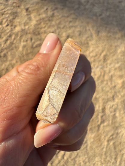 Moonstone with Sunstone Slab 30g - Purple Door Alchemy