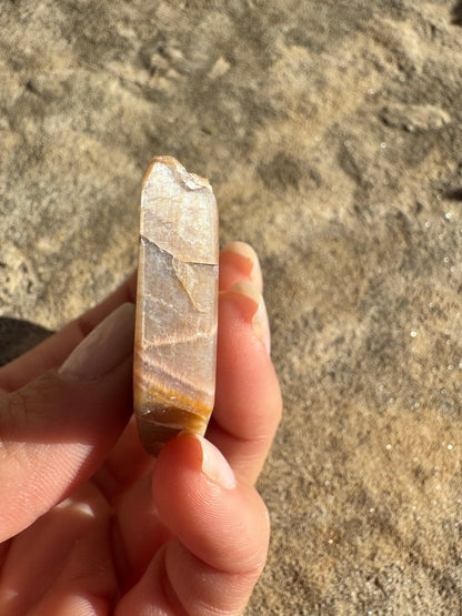 Moonstone with Sunstone Slab 32g - Purple Door Alchemy