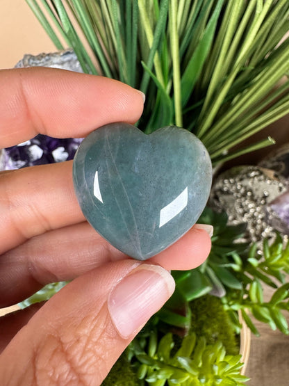 Moss Agate Heart - Purple Door Alchemy