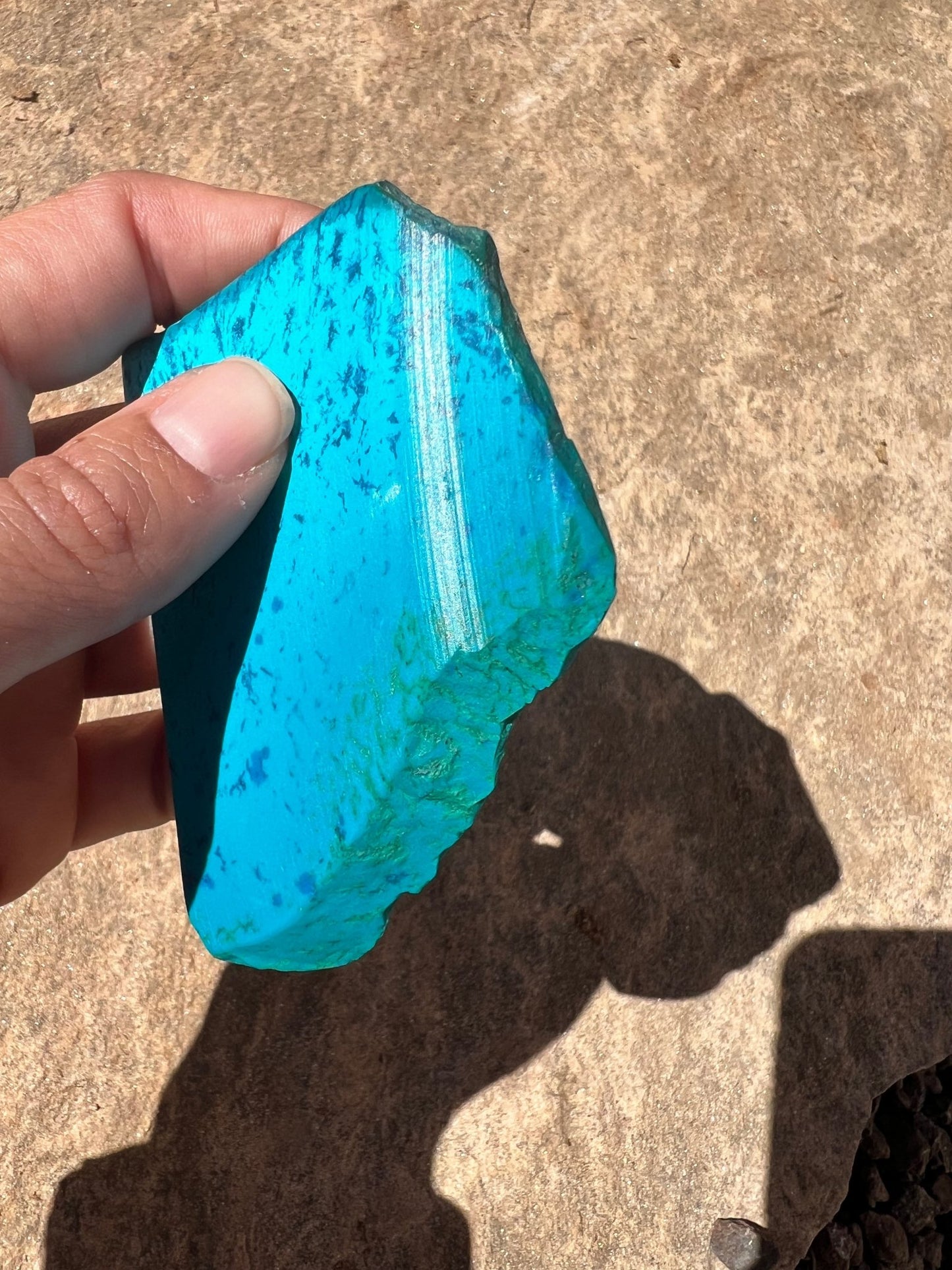 Namibian Chrysocolla Slab 61g - Purple Door Alchemy