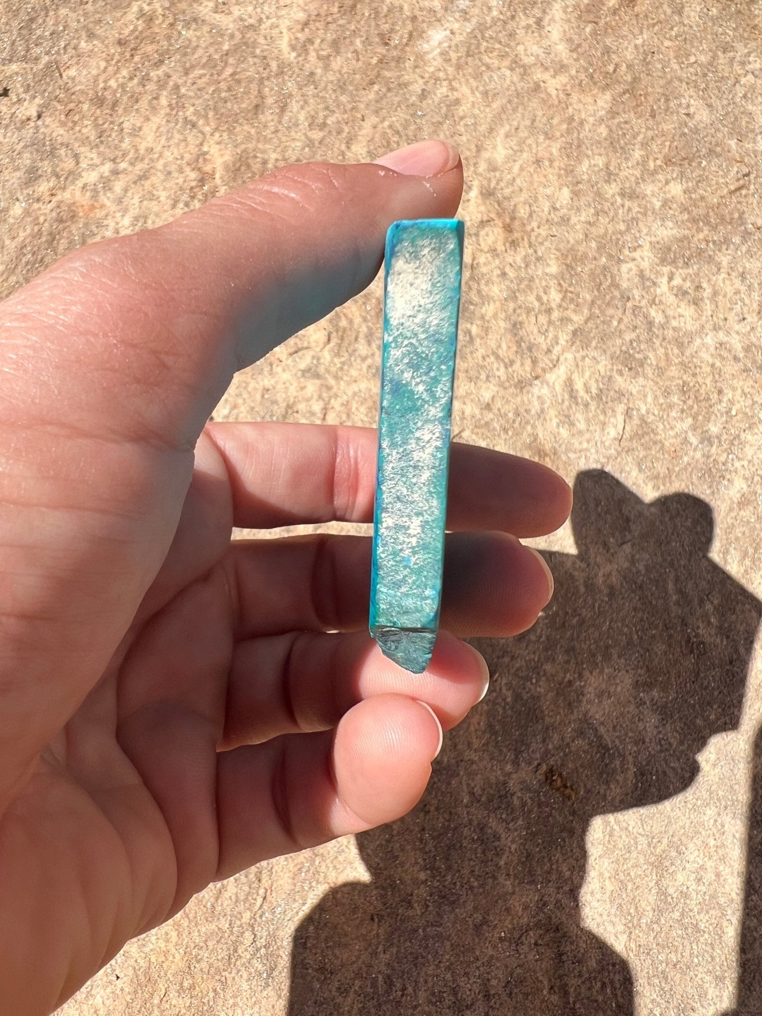 Namibian Chrysocolla Slab 61g - Purple Door Alchemy