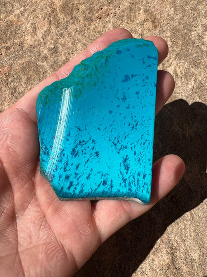 Namibian Chrysocolla Slab 61g - Purple Door Alchemy