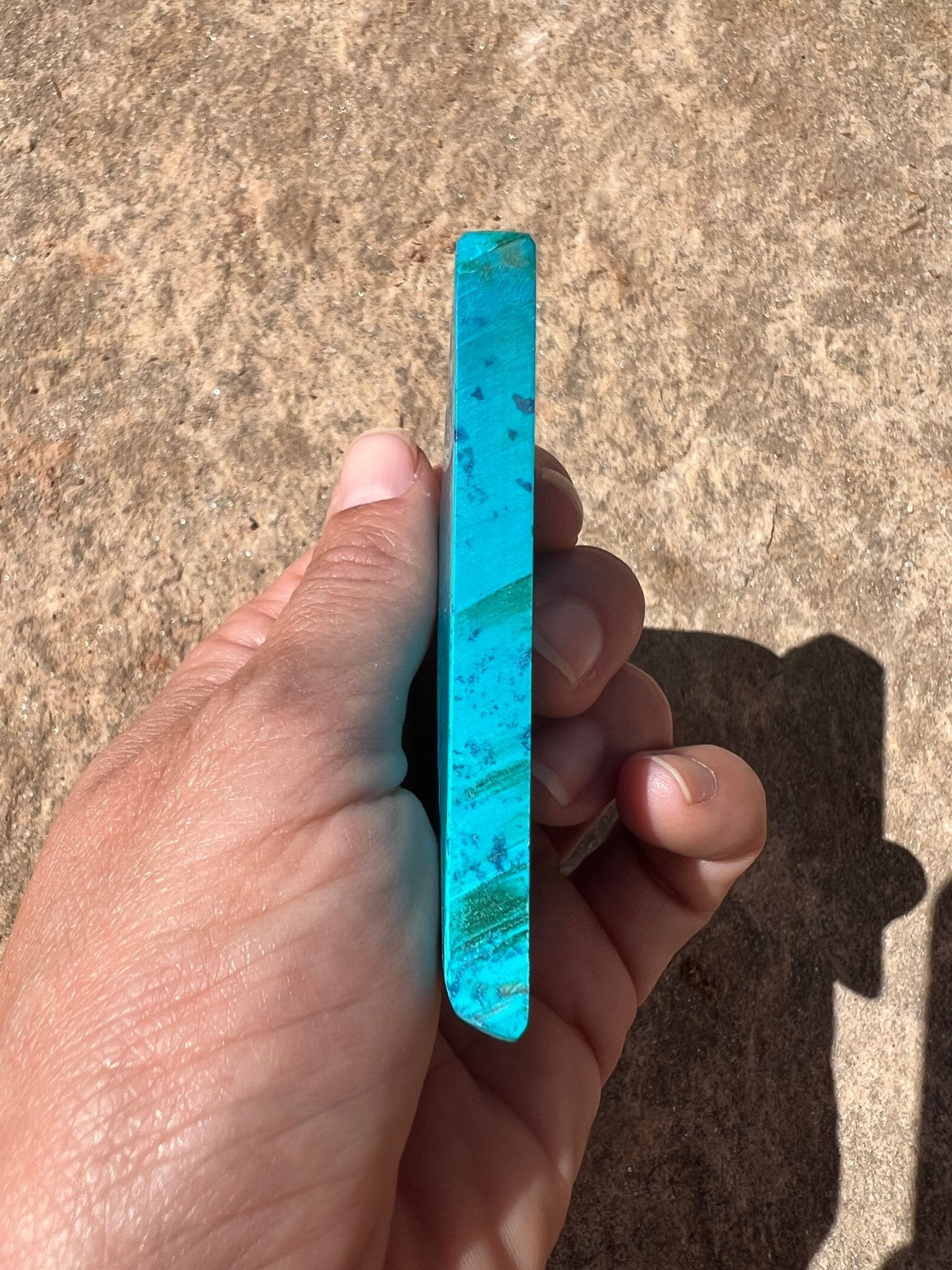 Namibian Chrysocolla Slab 61g - Purple Door Alchemy