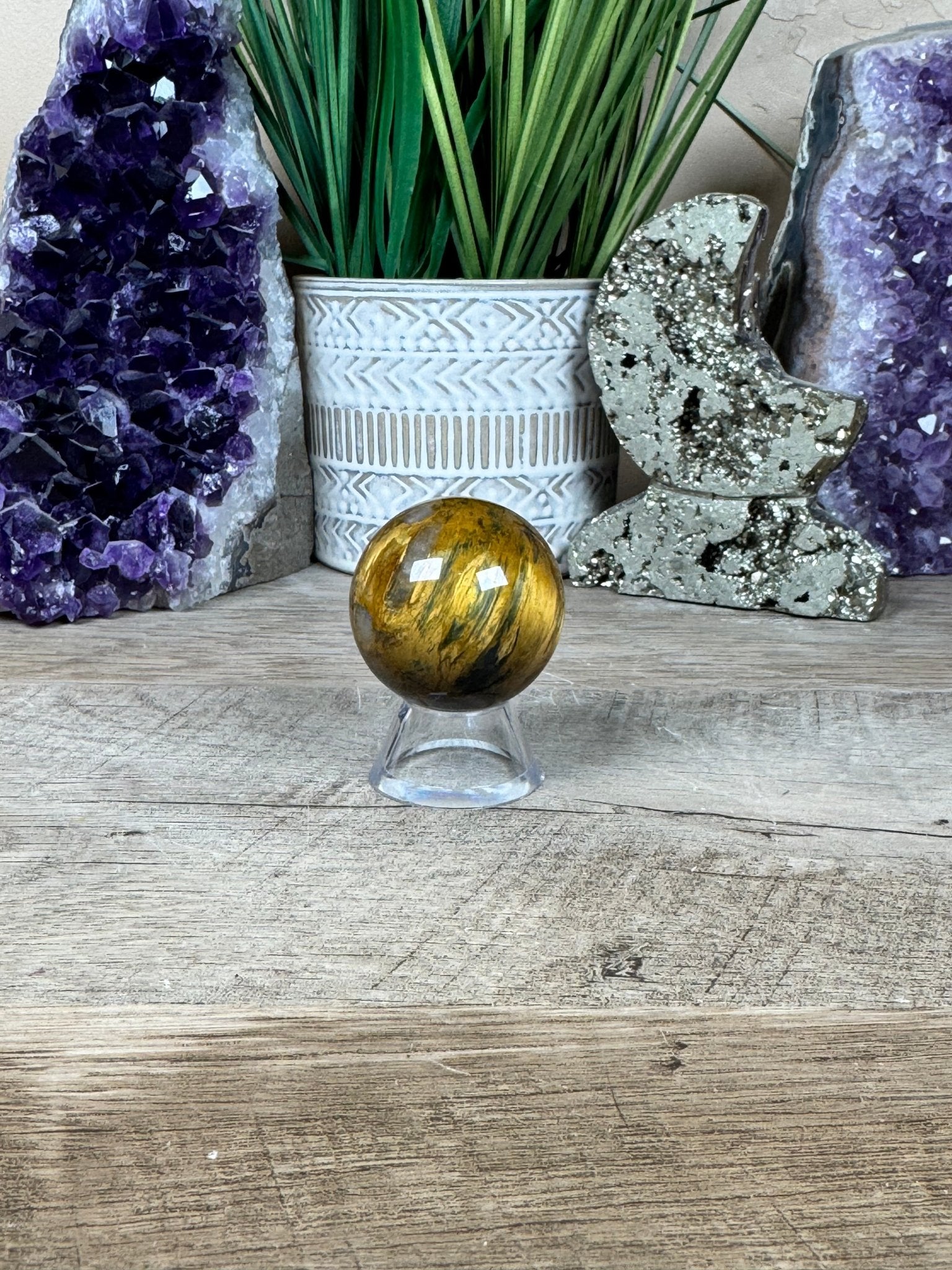 Nellite Sphere 40mm, 10 - Purple Door Alchemy