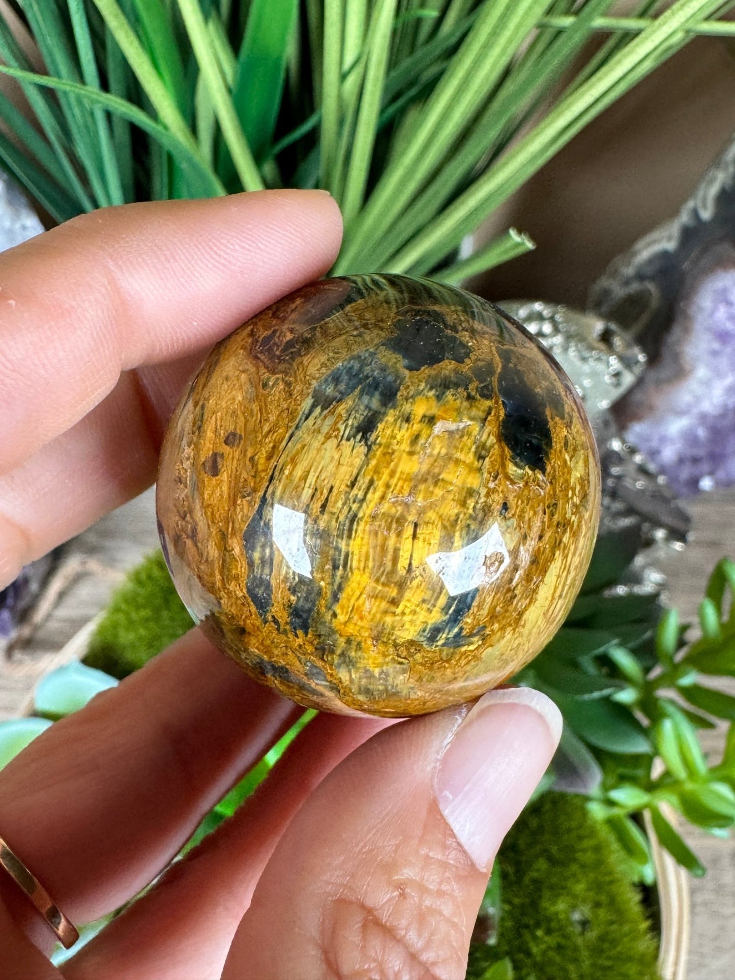 Nellite Sphere 40mm, 7 - Purple Door Alchemy