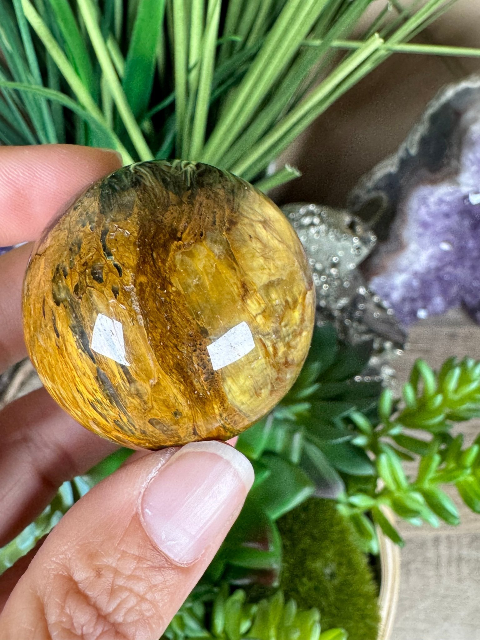 Nellite Sphere 40mm, 7 - Purple Door Alchemy