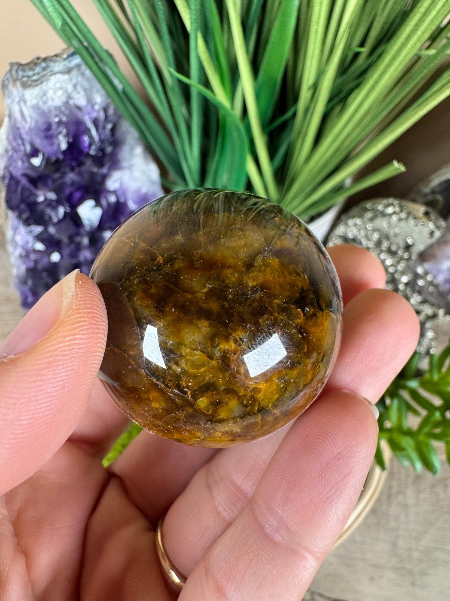 Nellite Sphere 40mm, 9 - Purple Door Alchemy