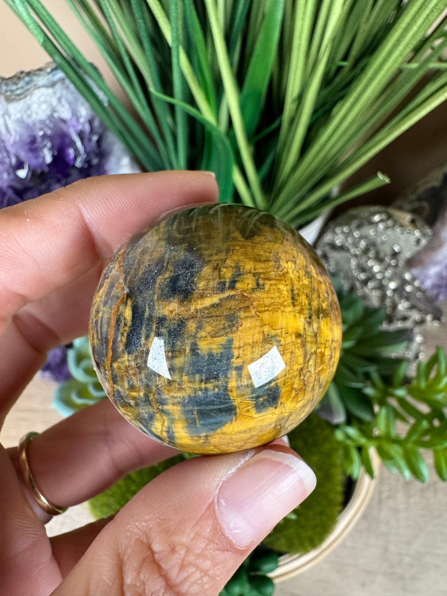 Nellite Sphere 40mm, 9 - Purple Door Alchemy