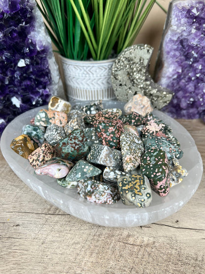 Ocean Jasper Tumble - Purple Door Alchemy